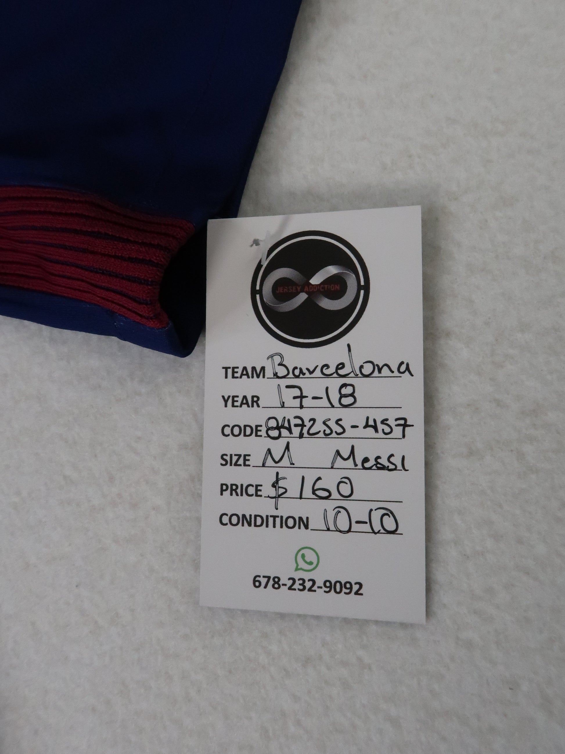 2017-18 Barcelona Messi Home Jersey tag