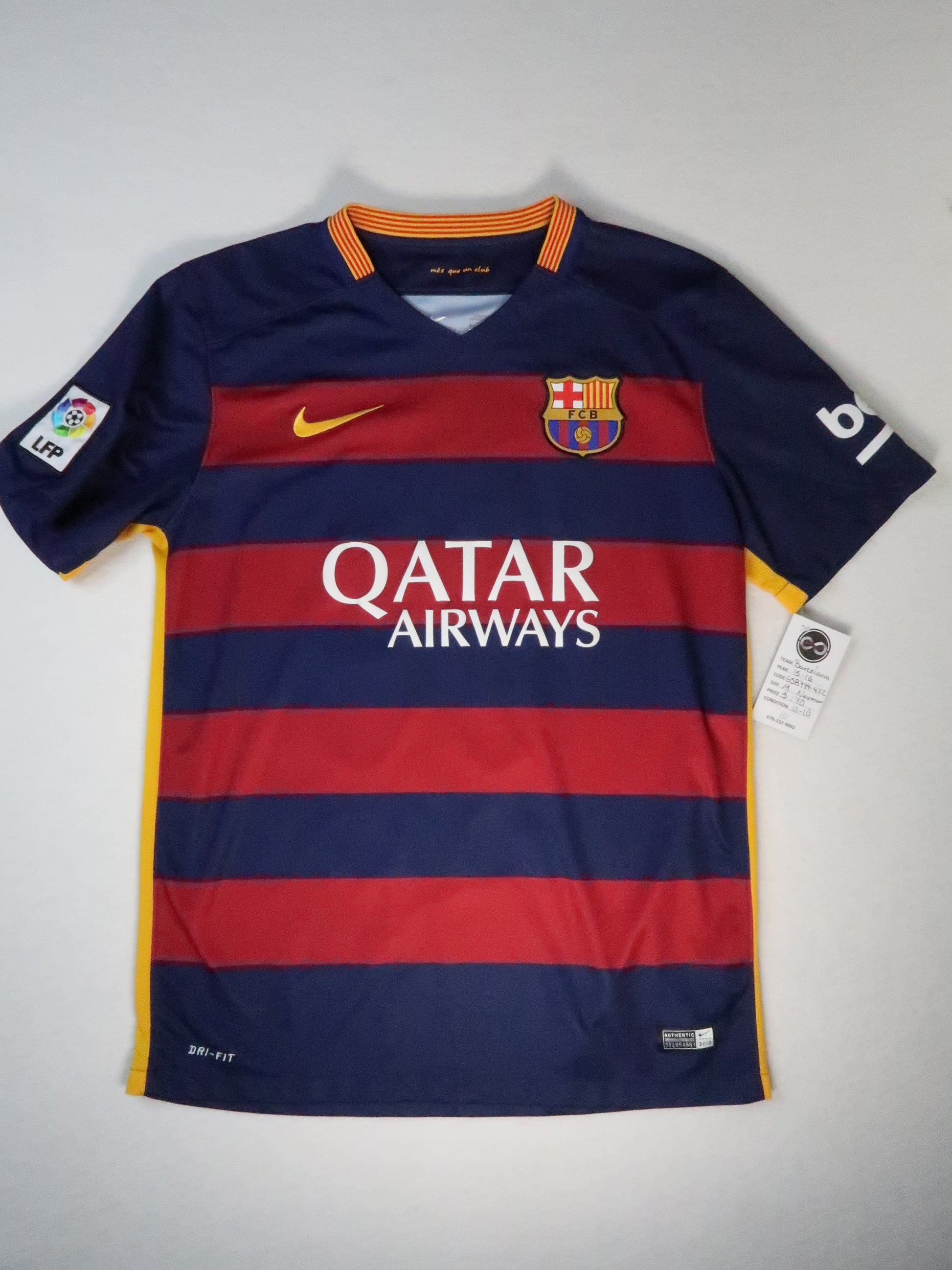 2015-16 Barcelona Neymar Jr Home Jersey front
