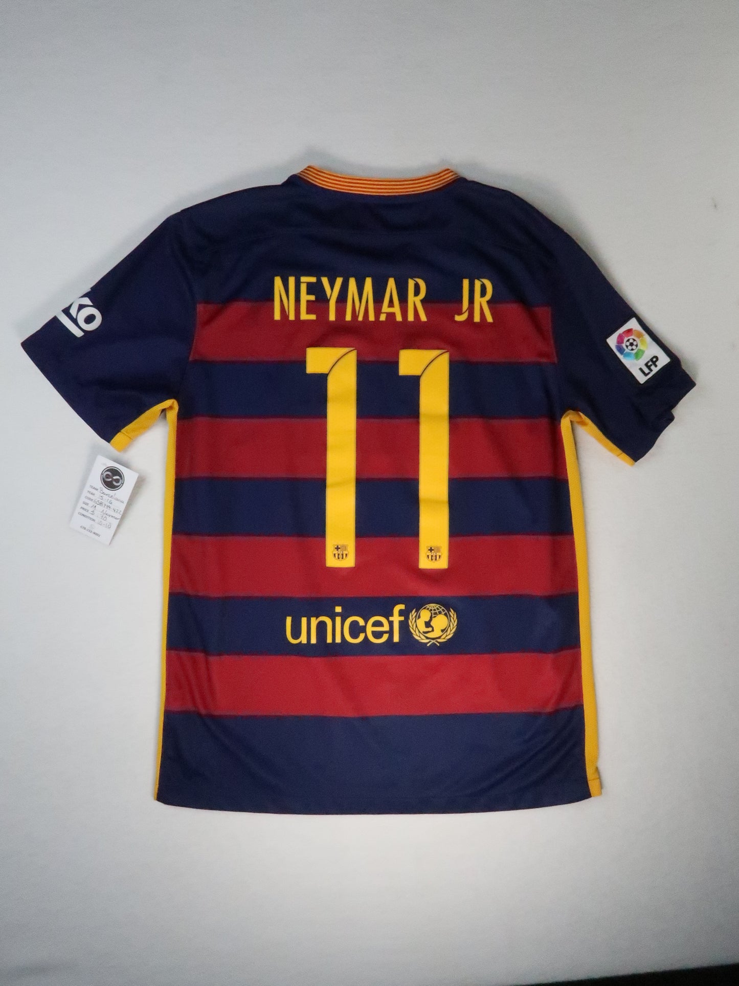 2015-16 Barcelona Neymar Jr Home Jersey back