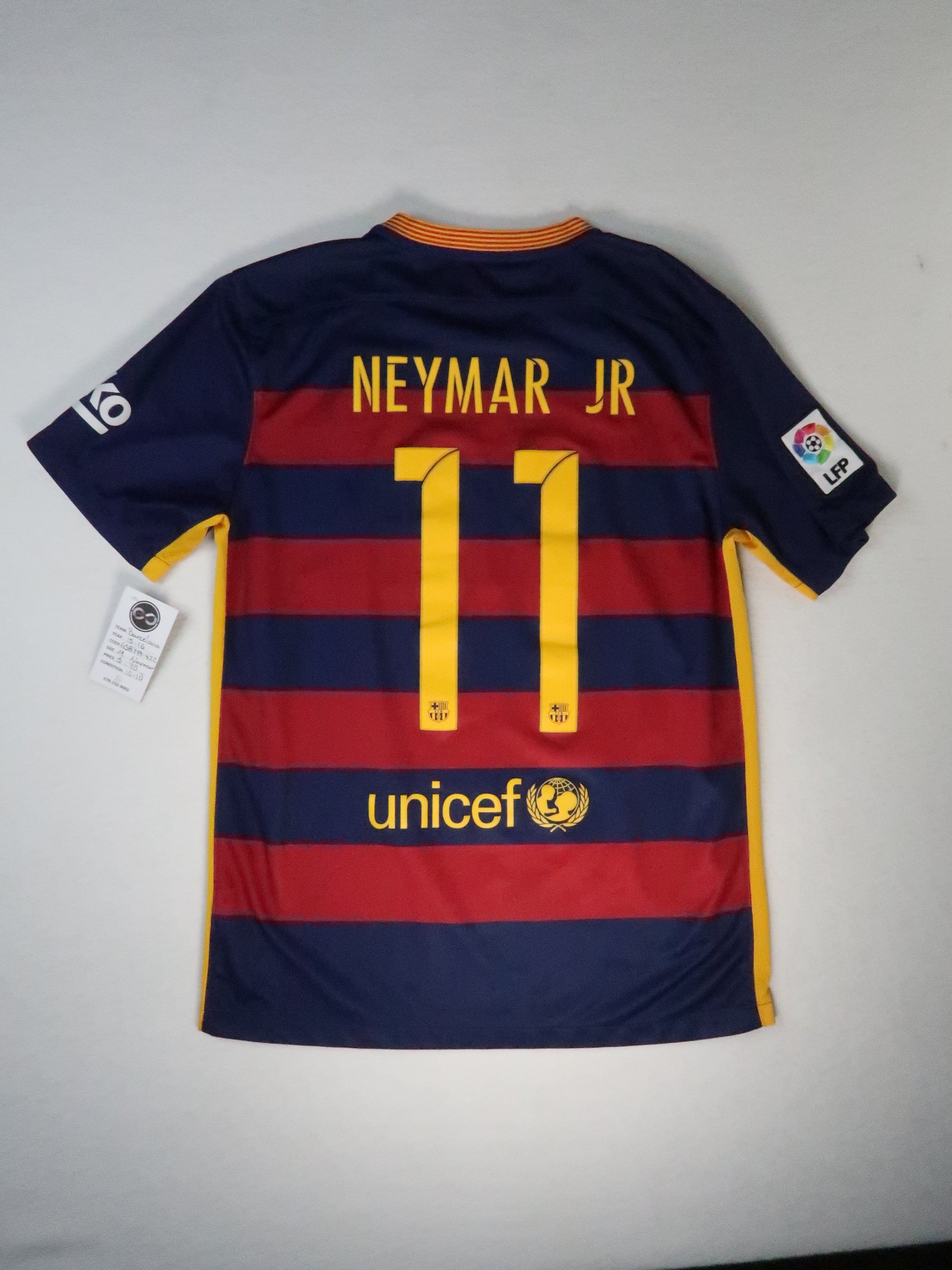 2015-16 Barcelona Neymar Jr Home Jersey back