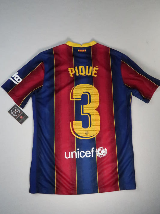 2020-21 Barcelona Pique Home Jersey back