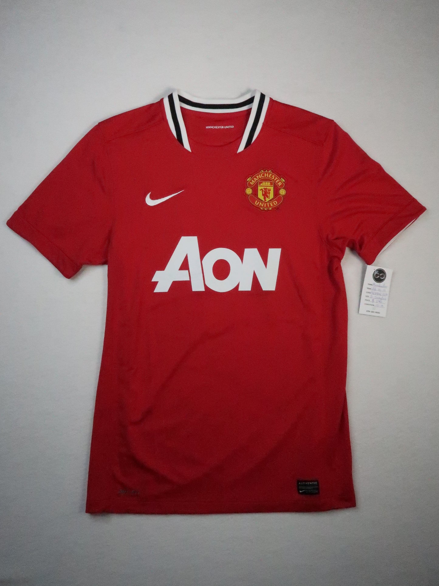 2010-11 Manchester United Scholes Home Jersey front