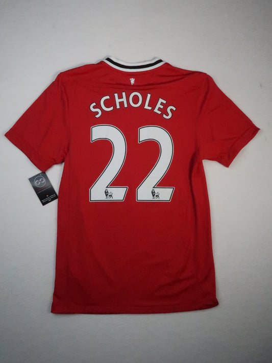 2010-11 Manchester United Scholes Home Jersey back