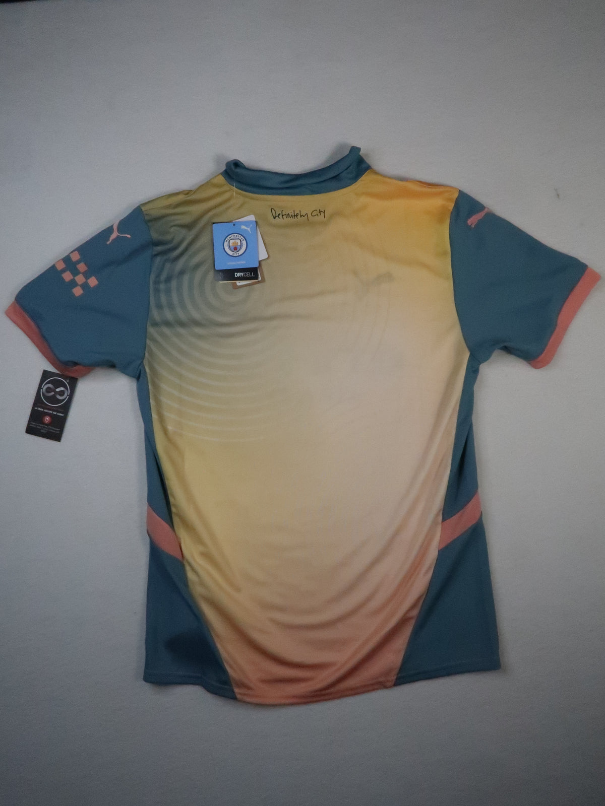 Manchester City away jersey back