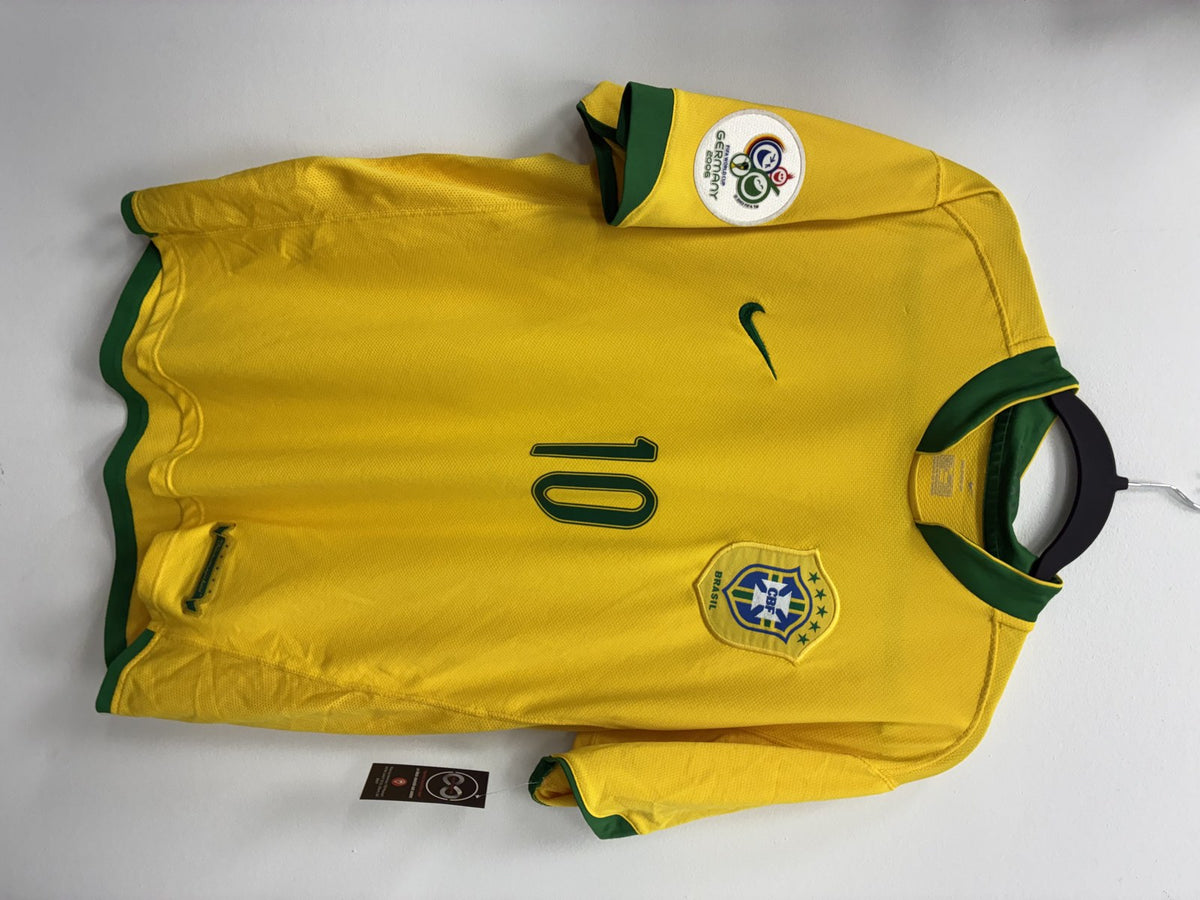 2006 Brazil Retro Home Jersey Large