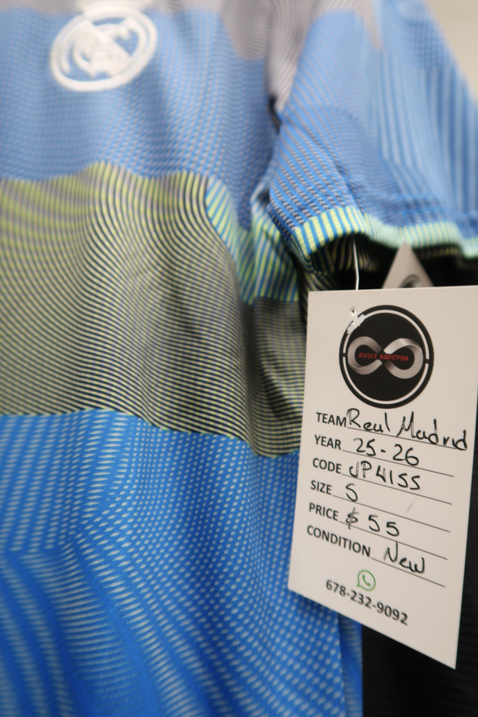 2025-26 Real Madrid Training Jersey tag