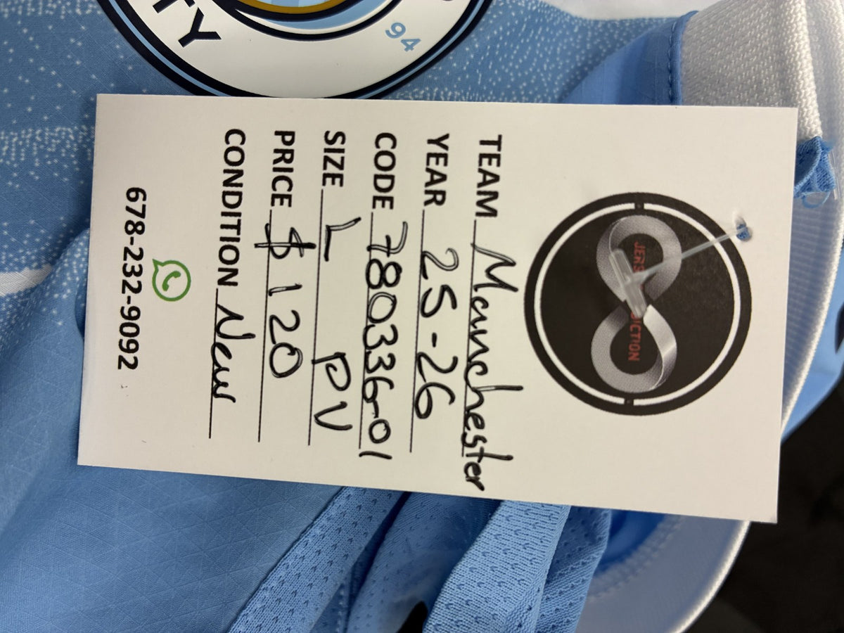 2025-26 Manchester City Home Jersey Large