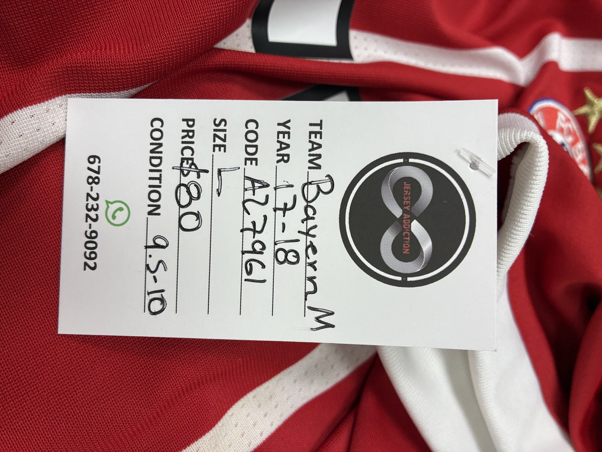 2017-18 Bayern Munich Home Jersey Large