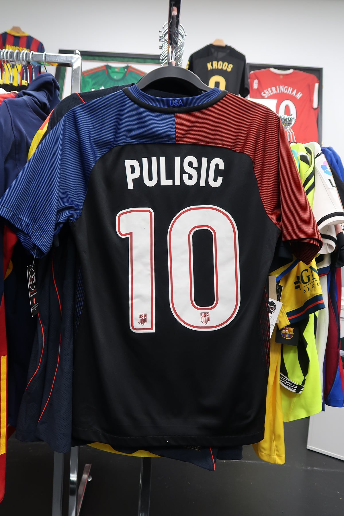 2016 United States Christian Pulisic 10 Away Jersey