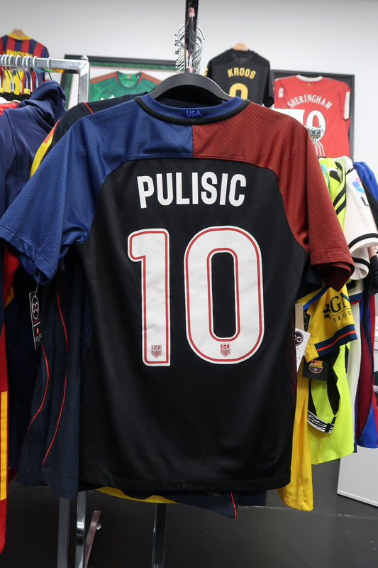 2016 USA Pulisic 10 Away Jersey back