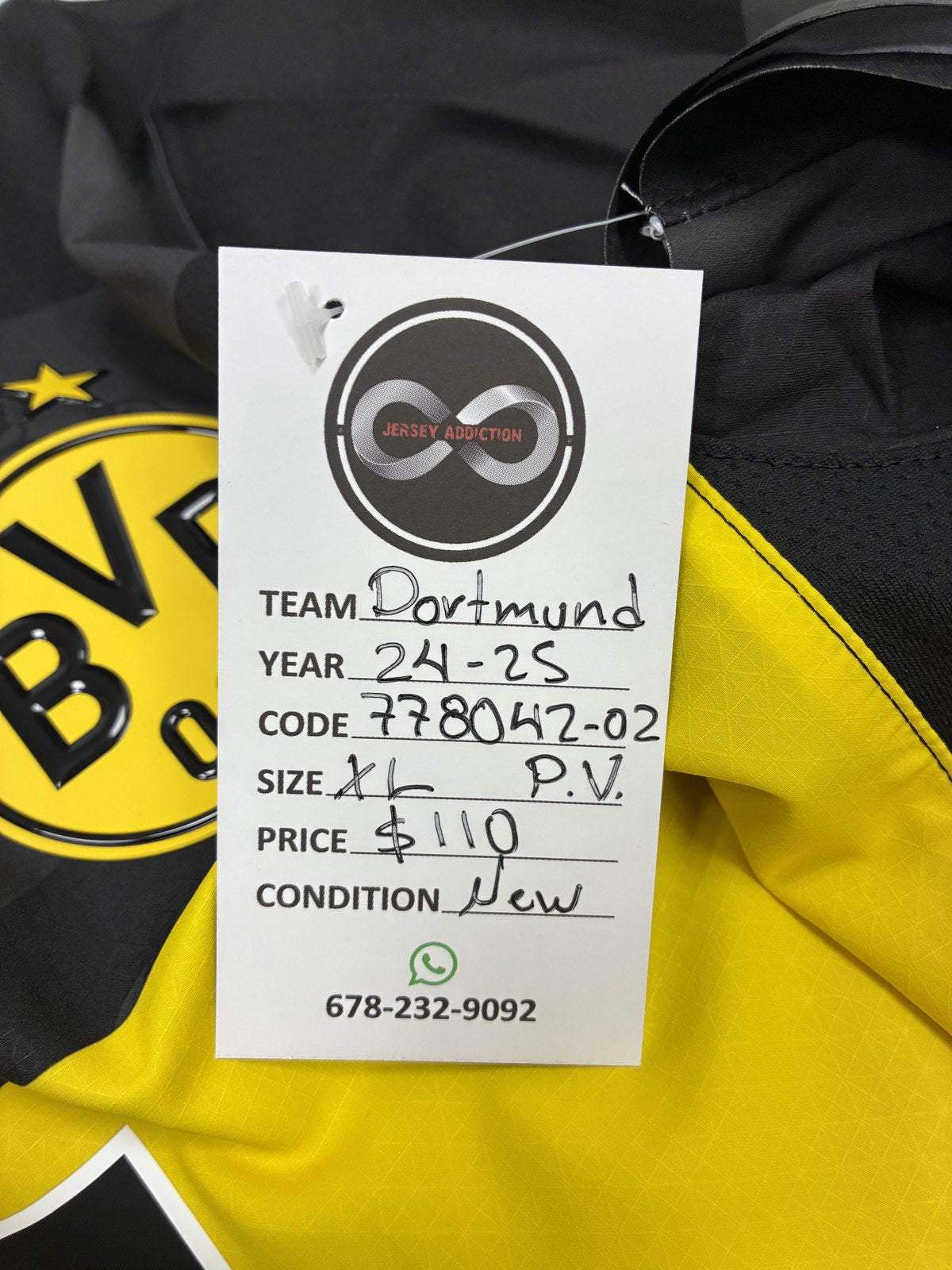 2024-25 Borussia Dortmund Away Jersey X-Large