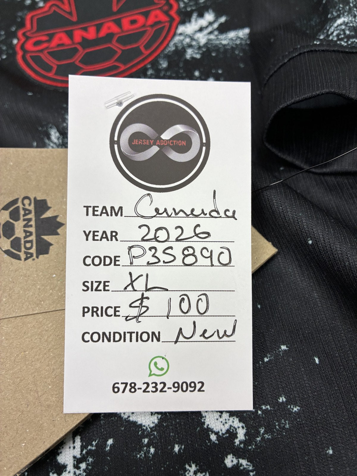 2026 Canada Away Jersey X-Large