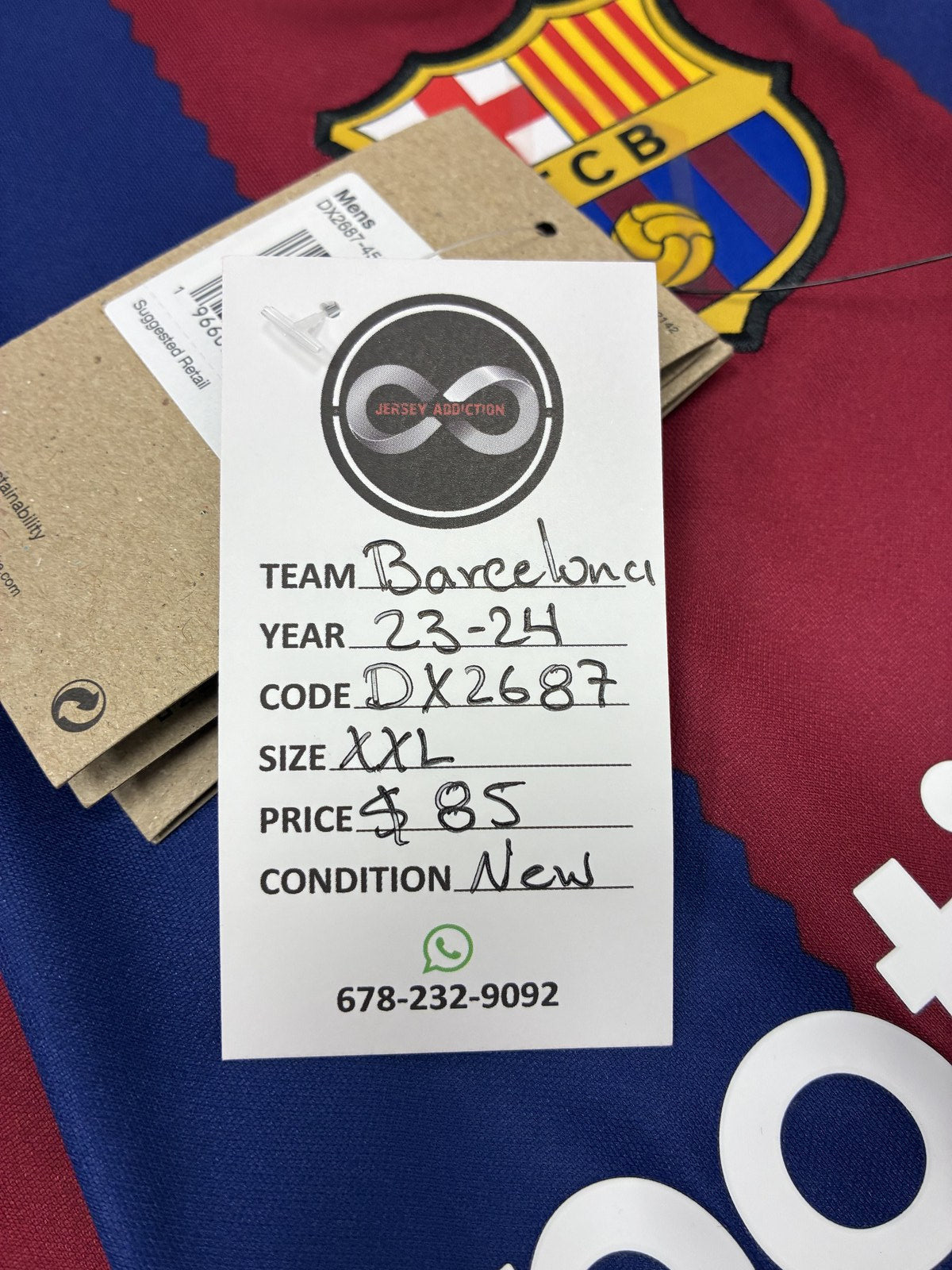 2023-24 Barcelona Home Jersey XX-Large