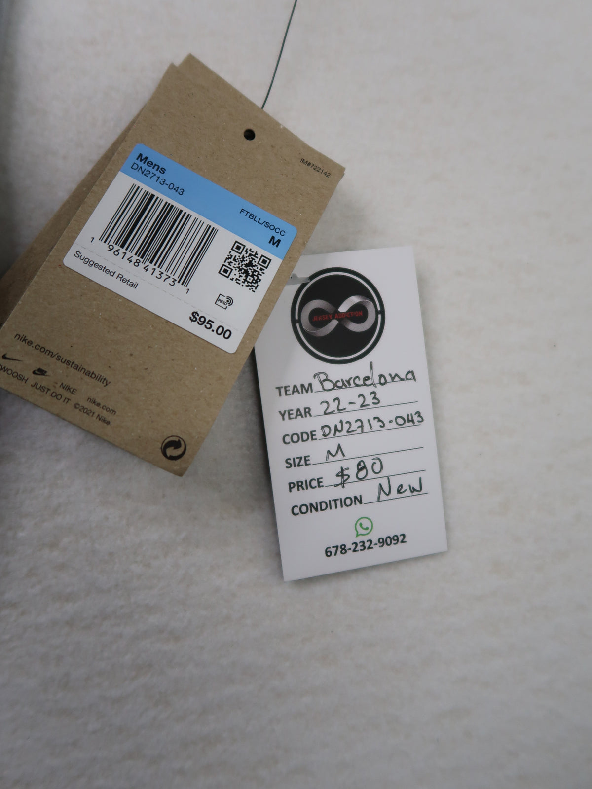 2022-23 Barcelona Away Jersey tag