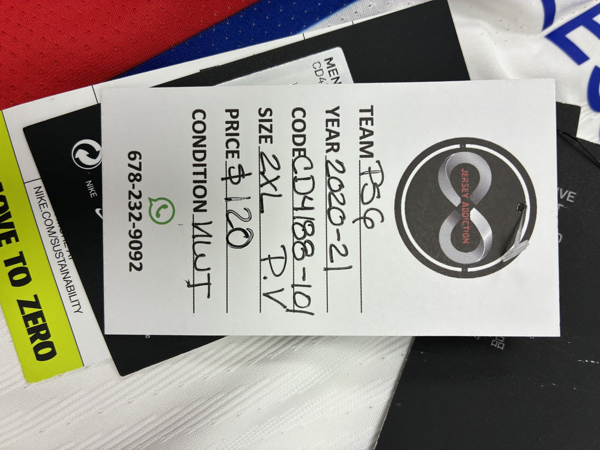 2020-21 Paris Saint-Germain 50th Anniversary Edition Jersey 2X-Large