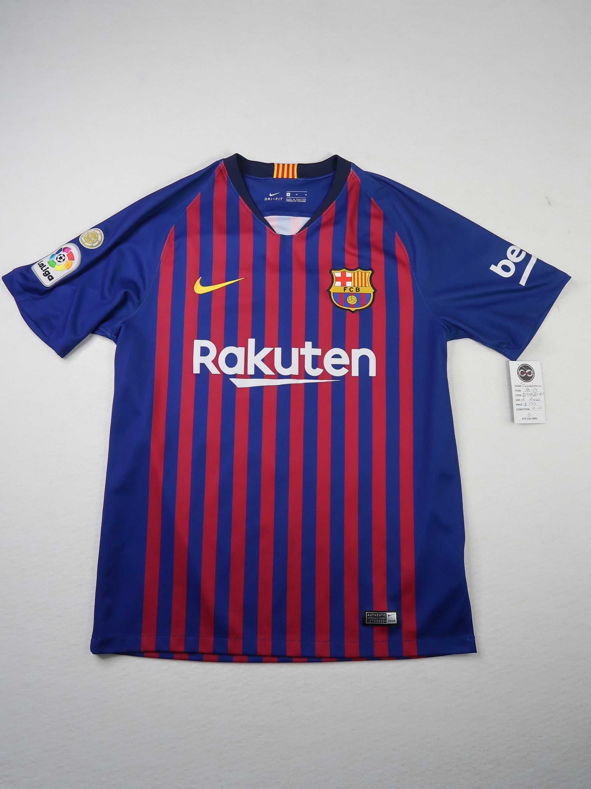 2018-19 Barcelona Messi 10 Home Jersey front