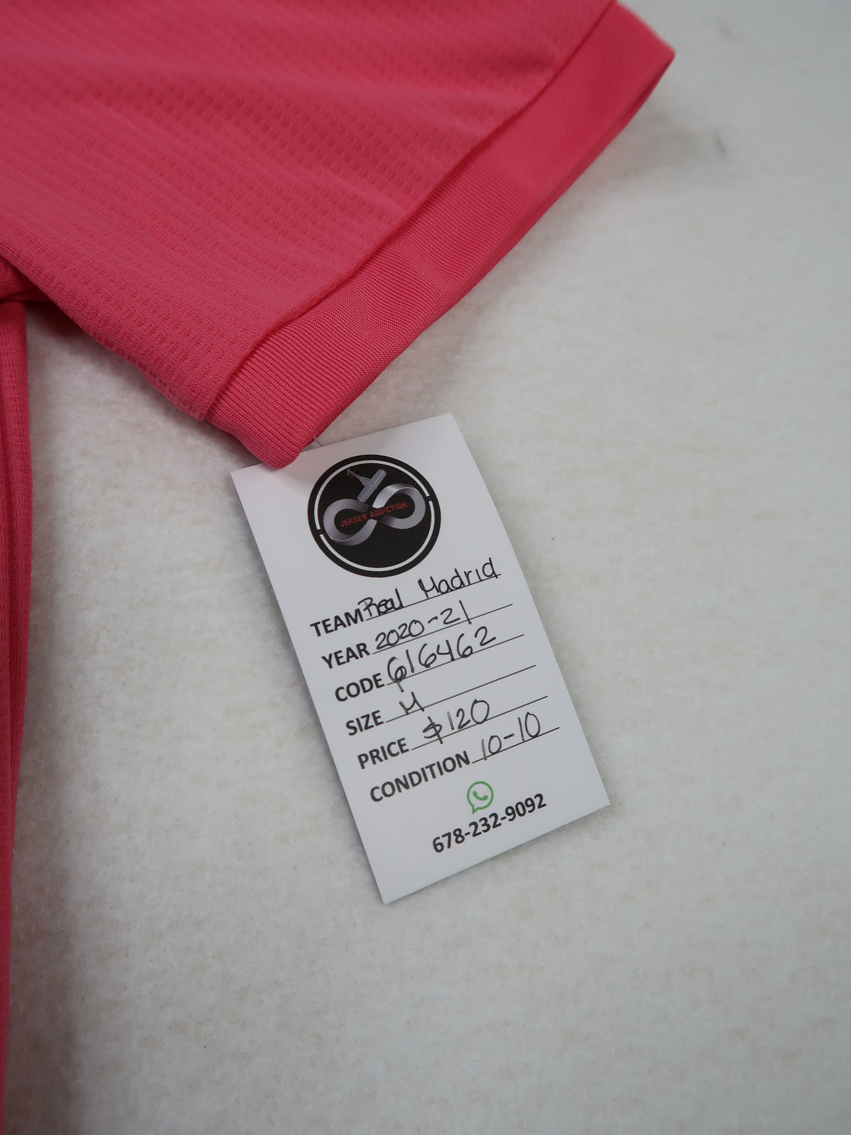 2020-21 Real Madrid Away Jersey tag