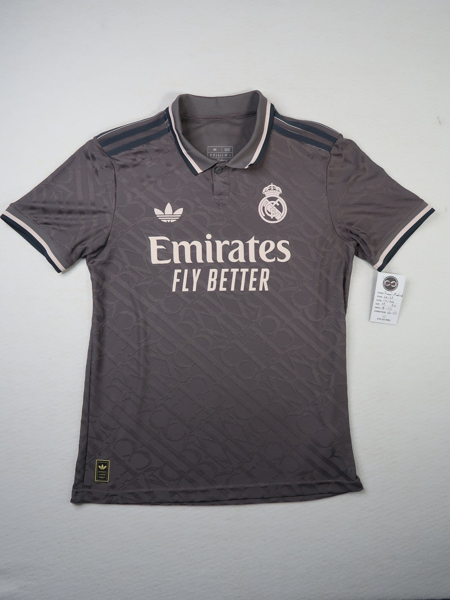 2024-25 Real Madrid Player Version Away Jersey front