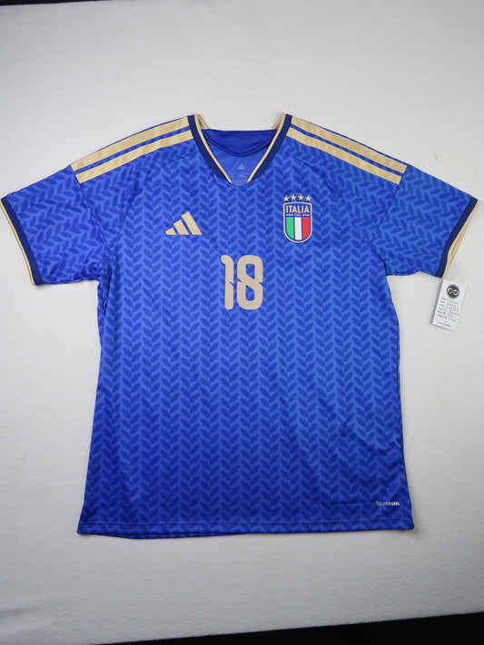 2026 Italy Barella 18 Home Jersey front