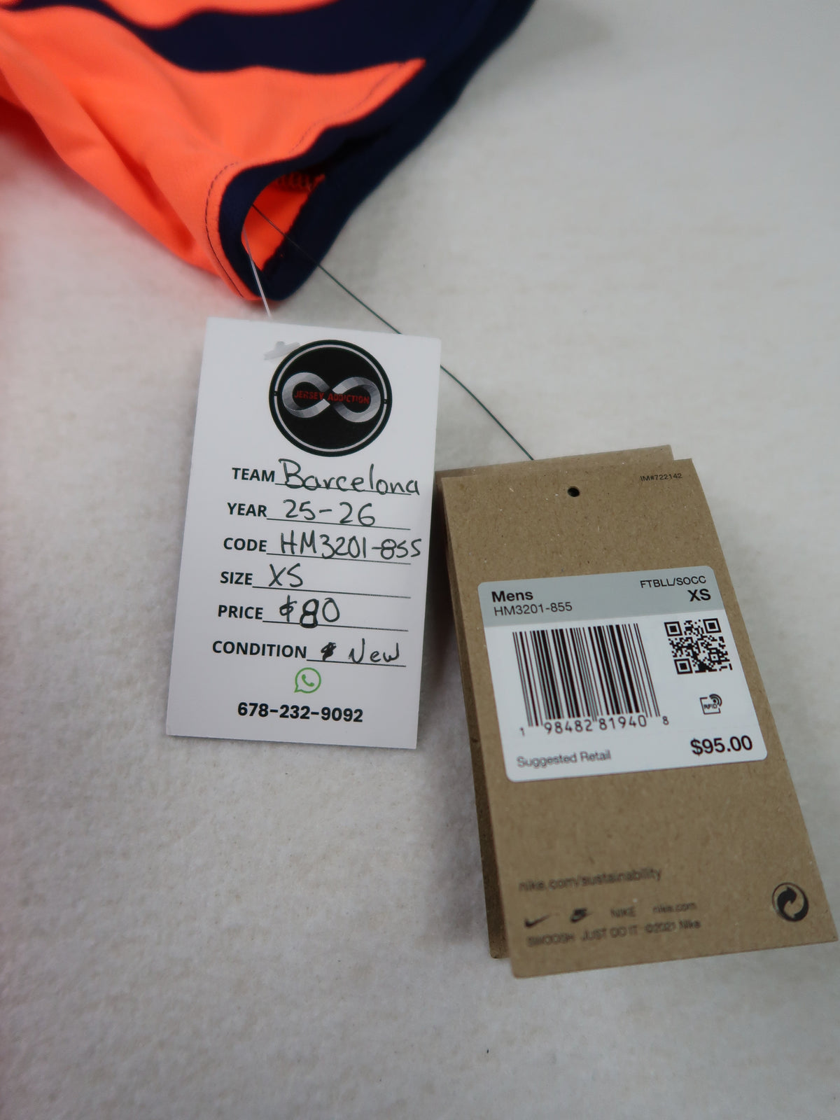 2025-26 Barcelona Away Jersey tag