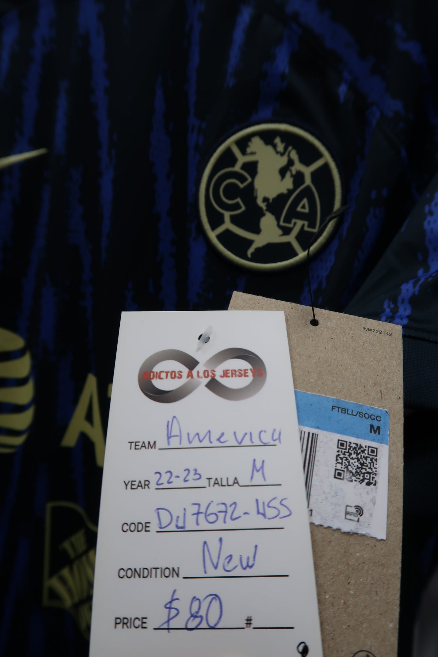 2022-23 Club América Third Jersey / M / 10-10