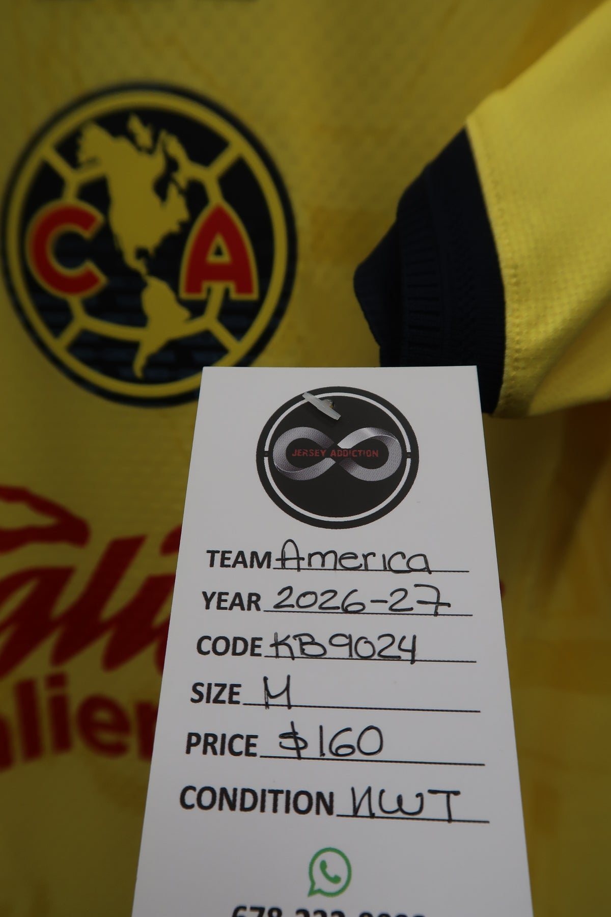 2026-27 Club América Home Jersey / M / 10-10