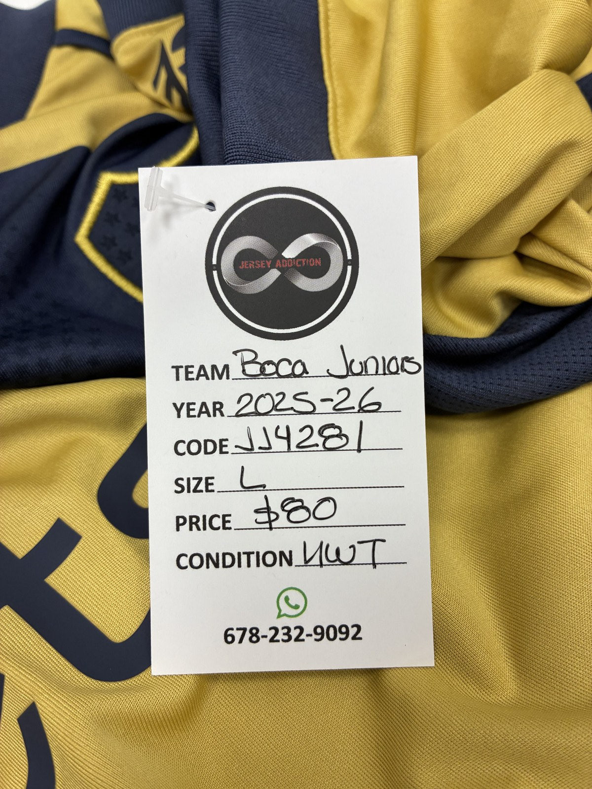 2025-26 Boca Juniors Away Jersey Large