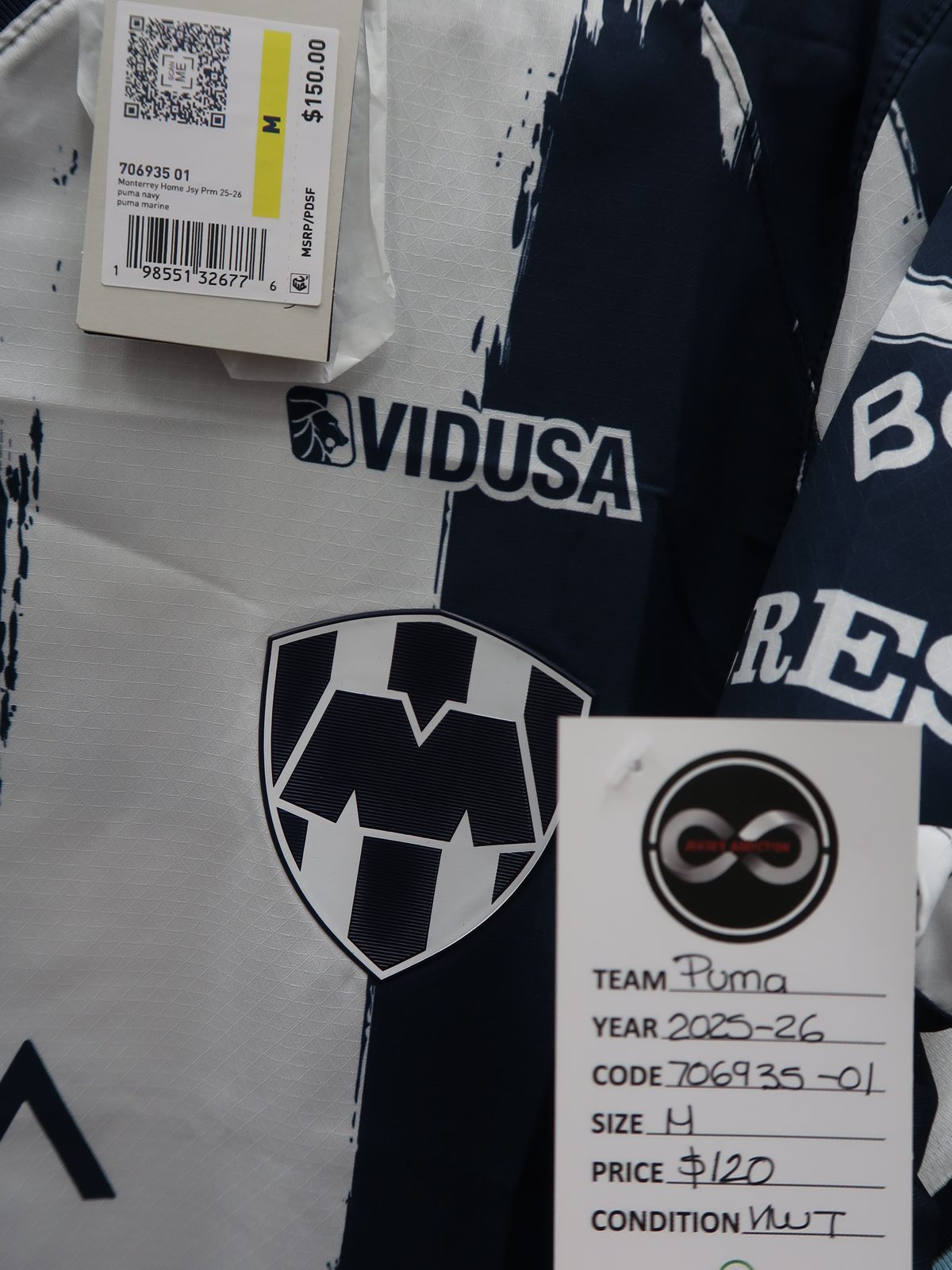 Monterrey Rayados 2025-26 Home Jersey tag