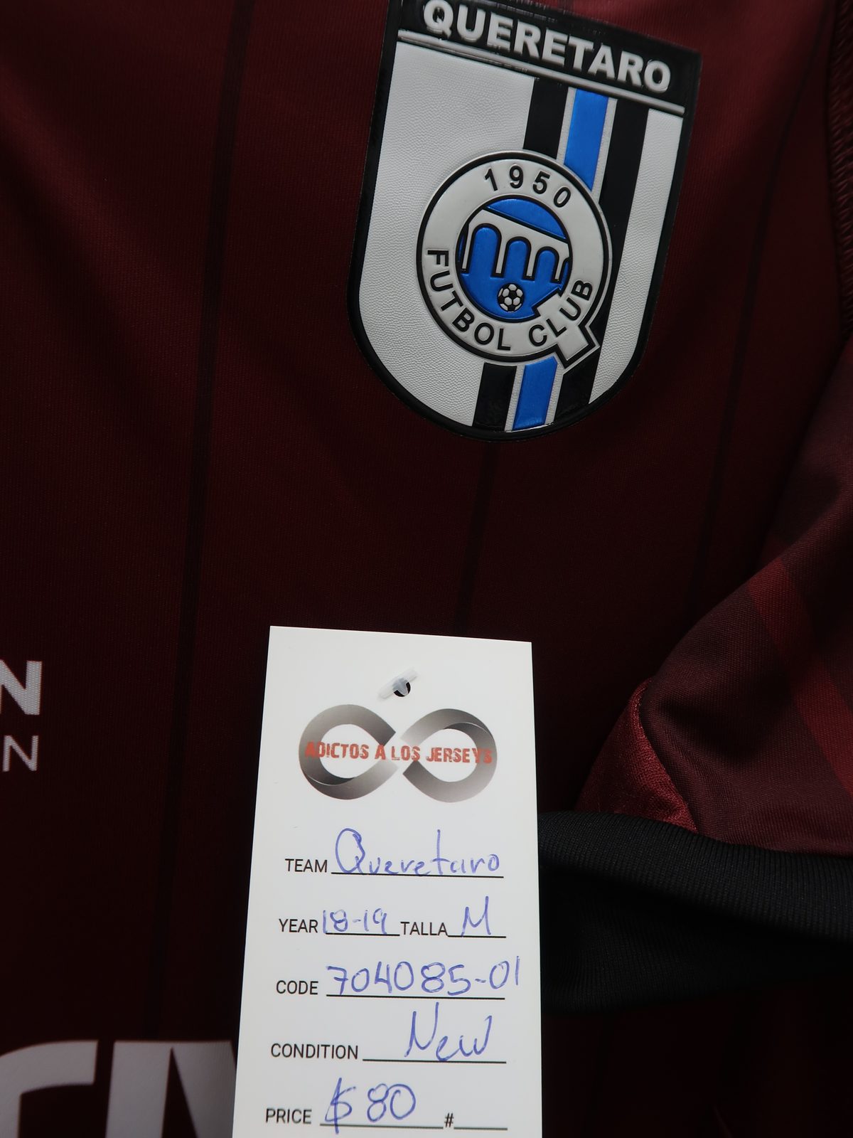 Queretaro FC 2018-19 Home Jersey tag