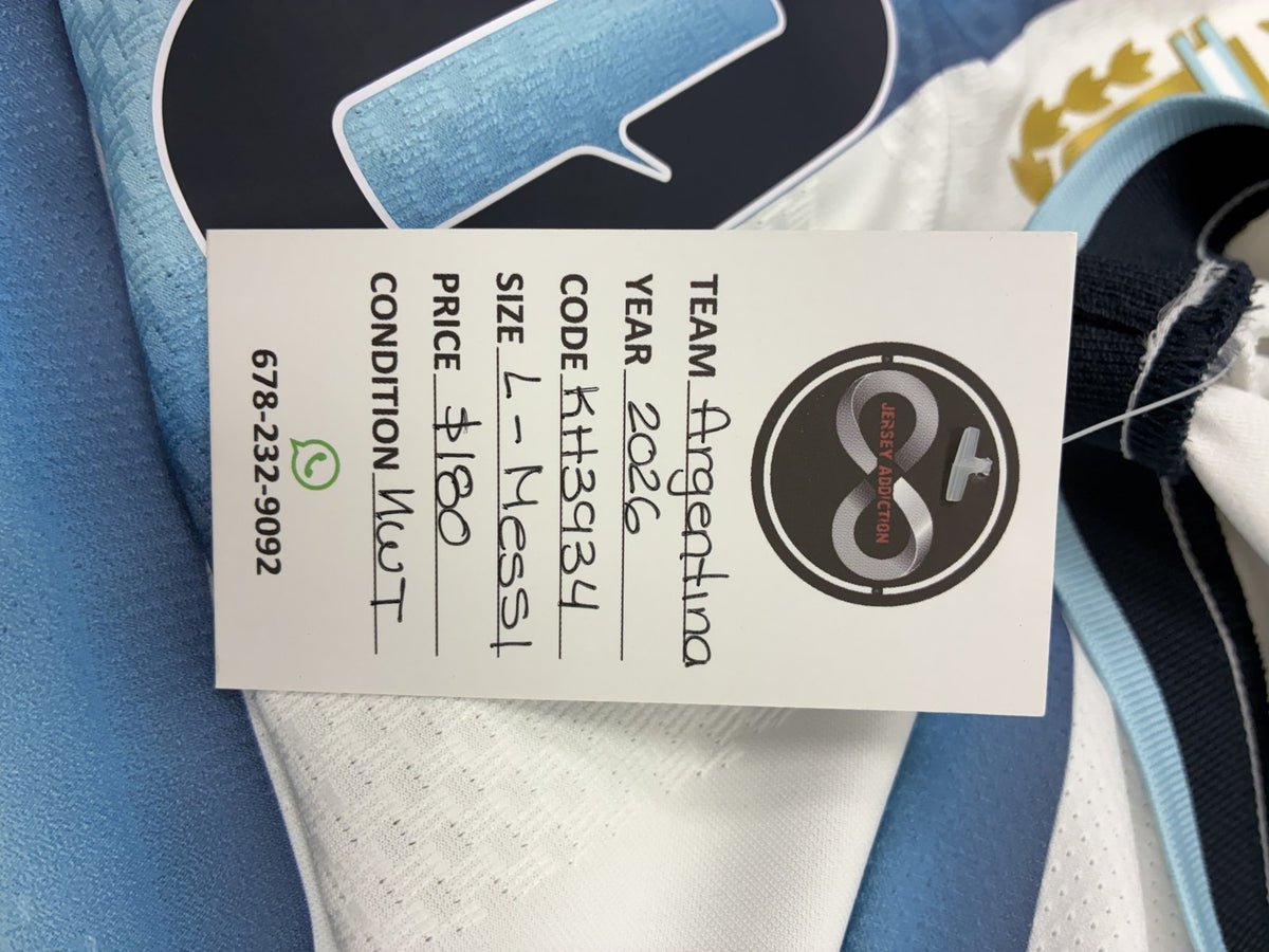 2026 Argentina Home Jersey Large