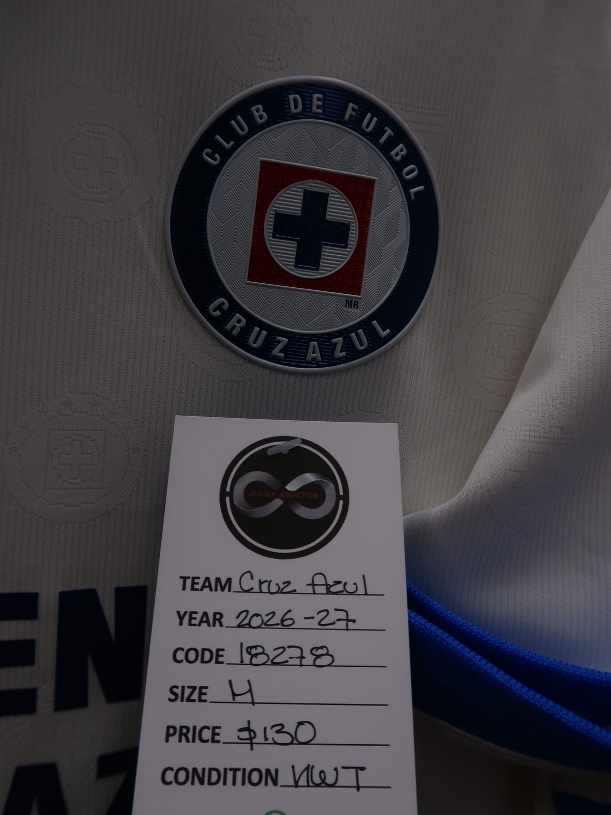 Cruz Azul 2026-27 Away Jersey tag