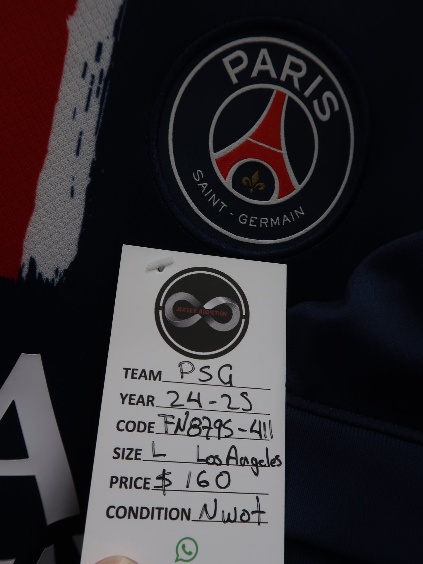 2024-25 PSG Special Edition Jersey / Large / New