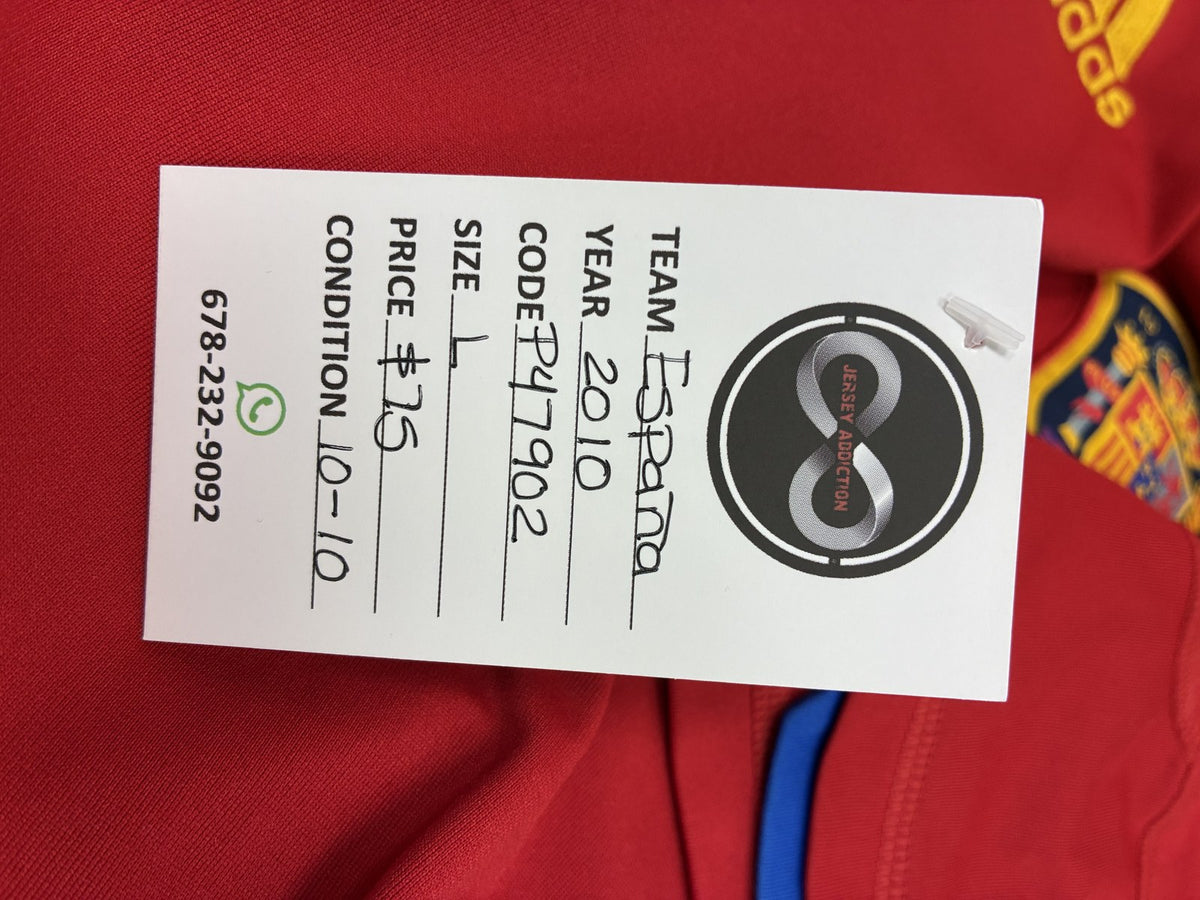 2010 Spain Home Jersey Large