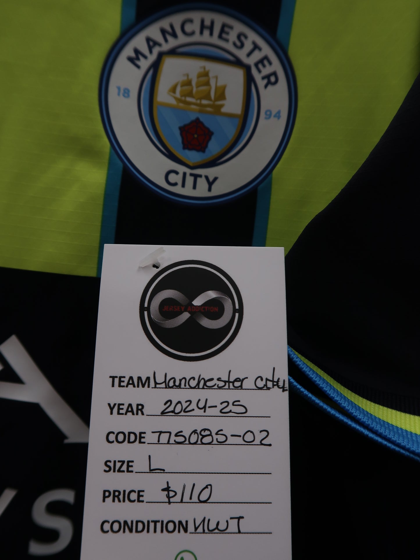 2024-25 Manchester City Away Jersey / Large / New