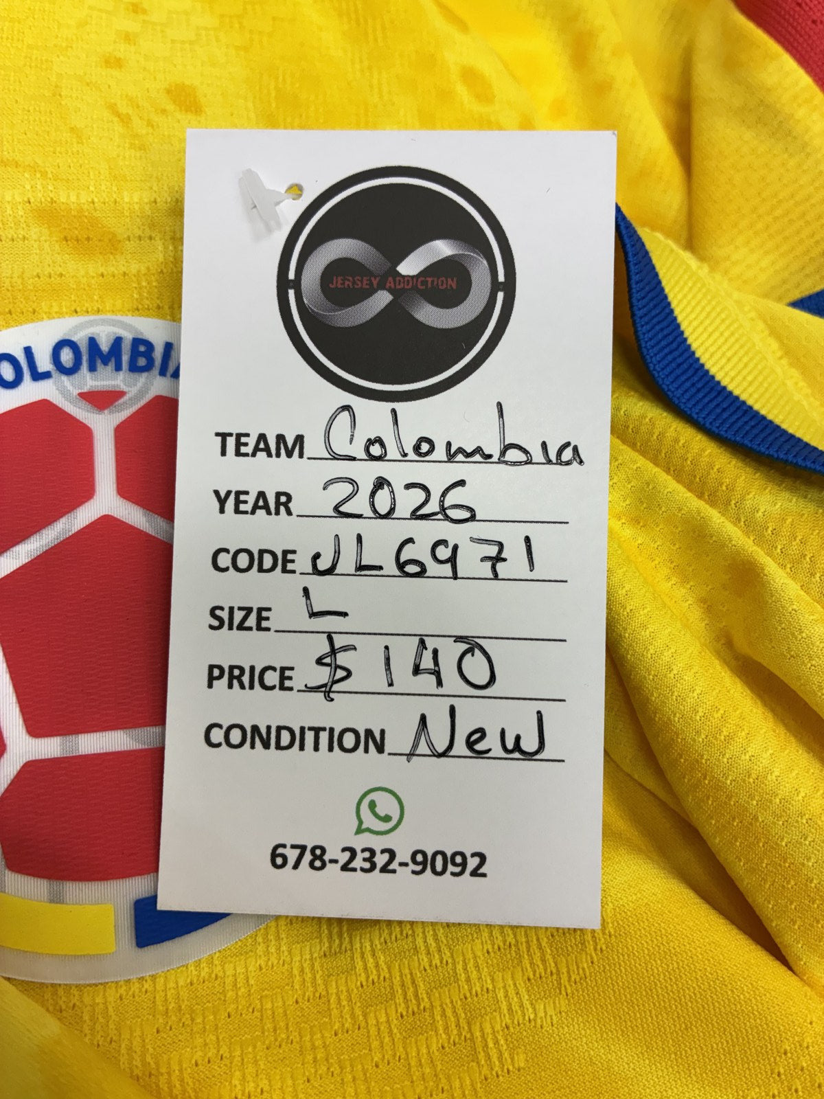 2026 Colombia Home Jersey