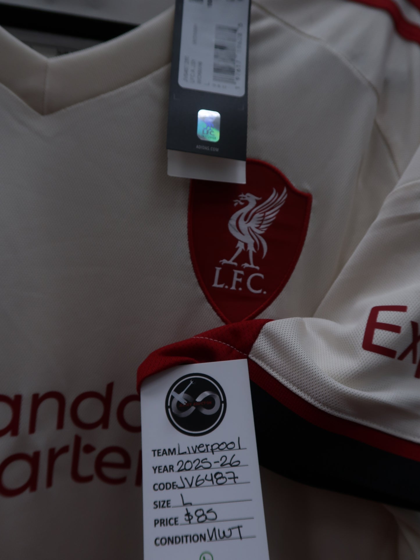 2025-26 Liverpool Away Jersey / Large / New