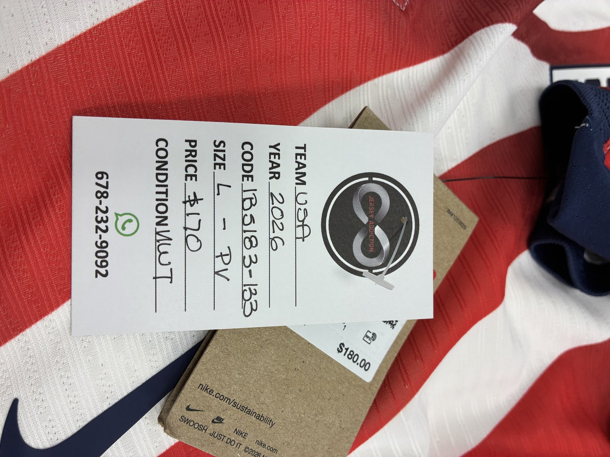 2026 United States Home Jersey Large