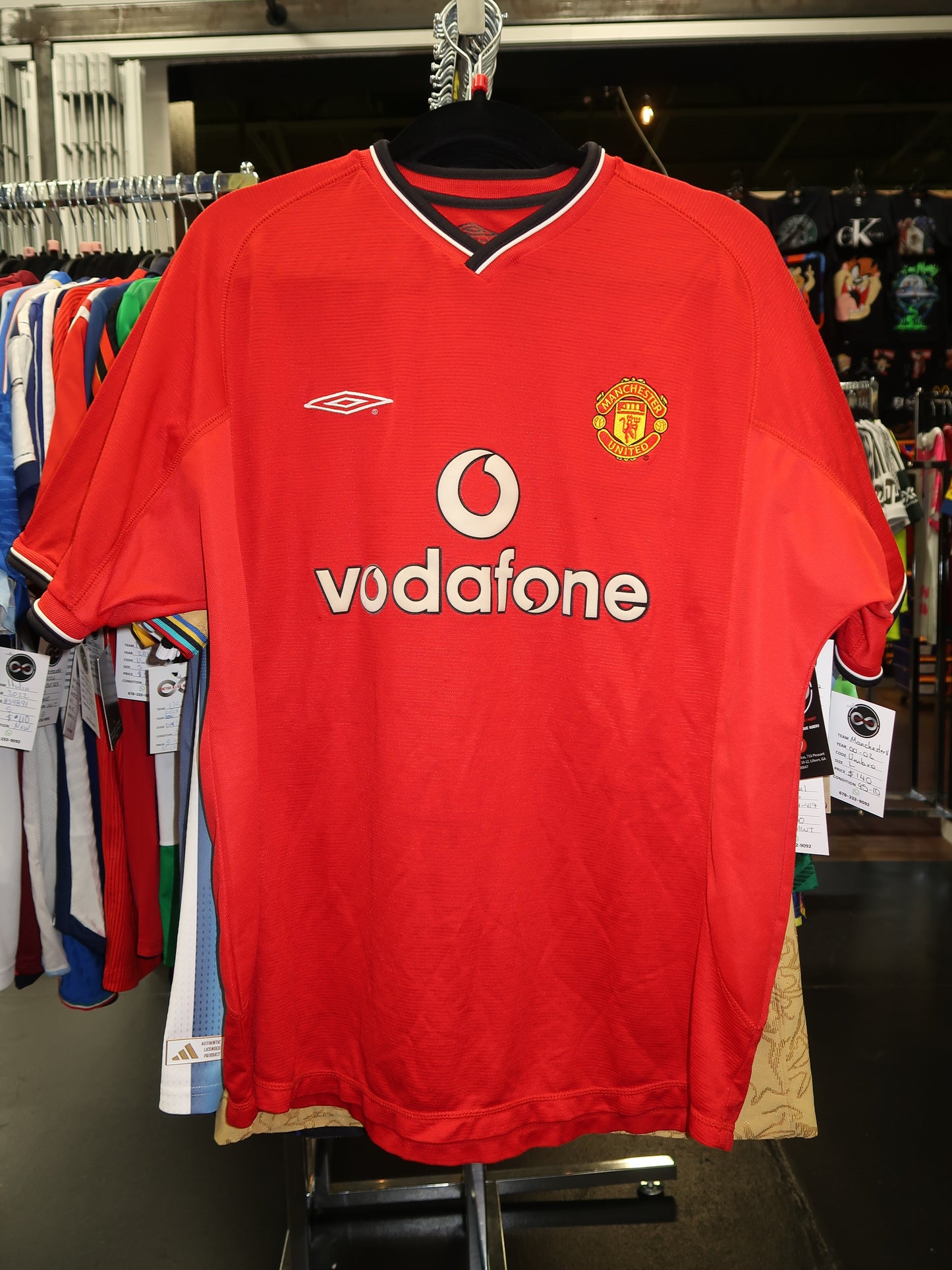 2000-02 Manchester United Retro Home Jersey / Large / 9.5/10