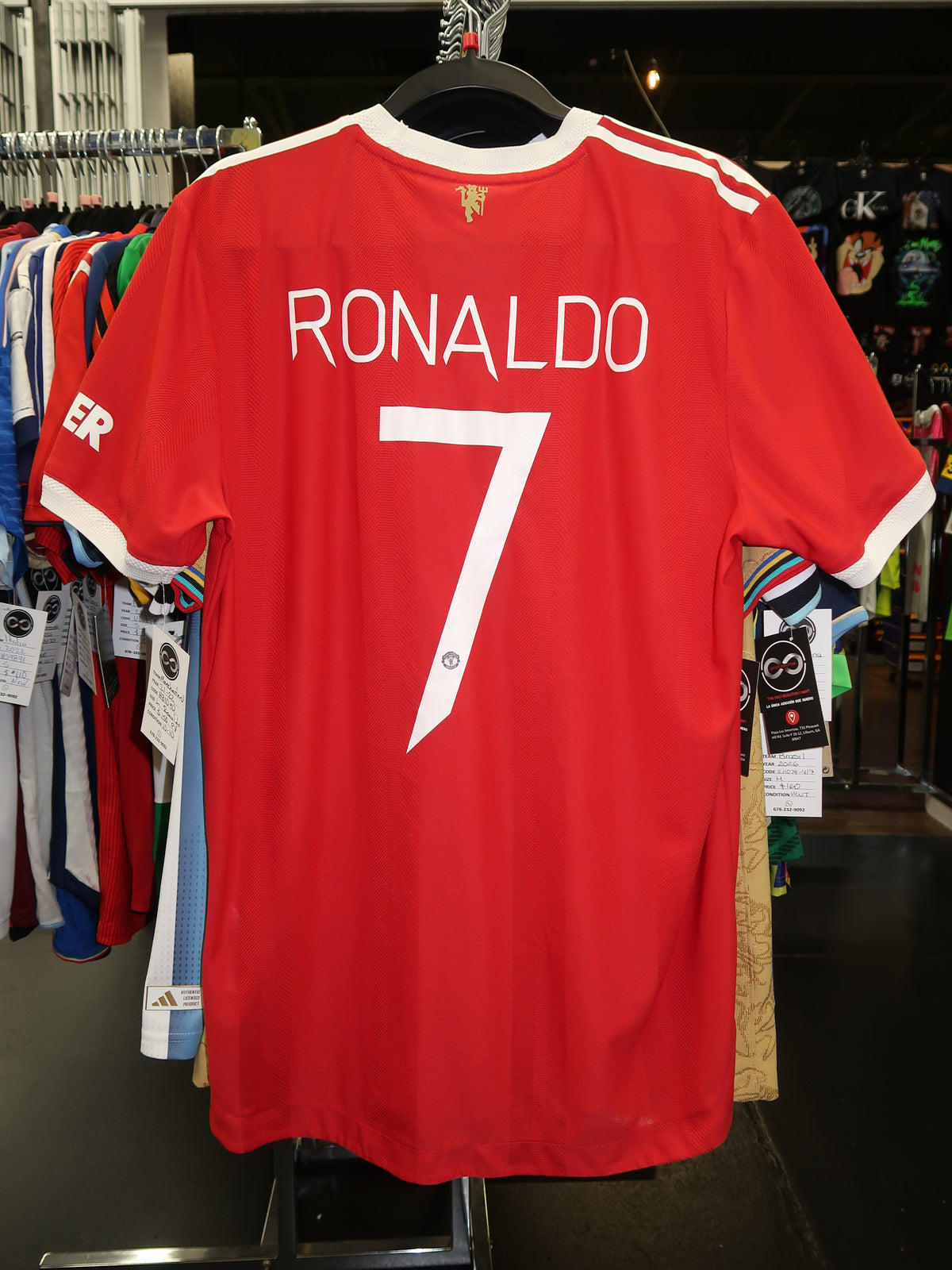 2021-22 Manchester United Ronaldo 7 Home Jersey name