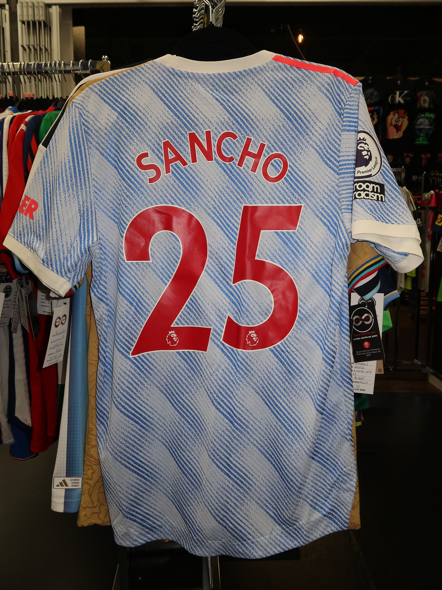 2021-22 Manchester United Sancho Away Jersey / Medium / New