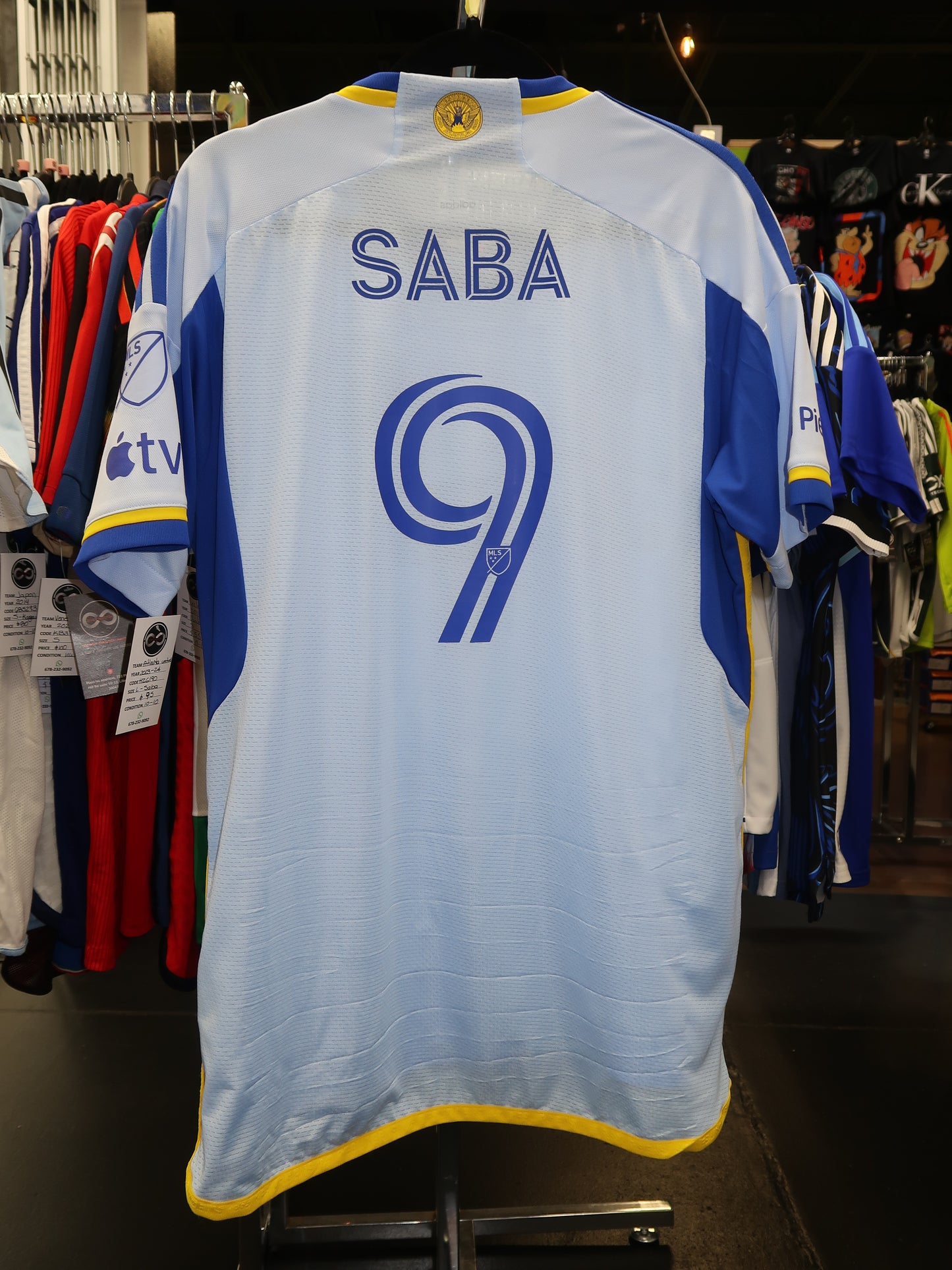 2023-24 Atlanta United Saba 9 Resurgens Jersey back