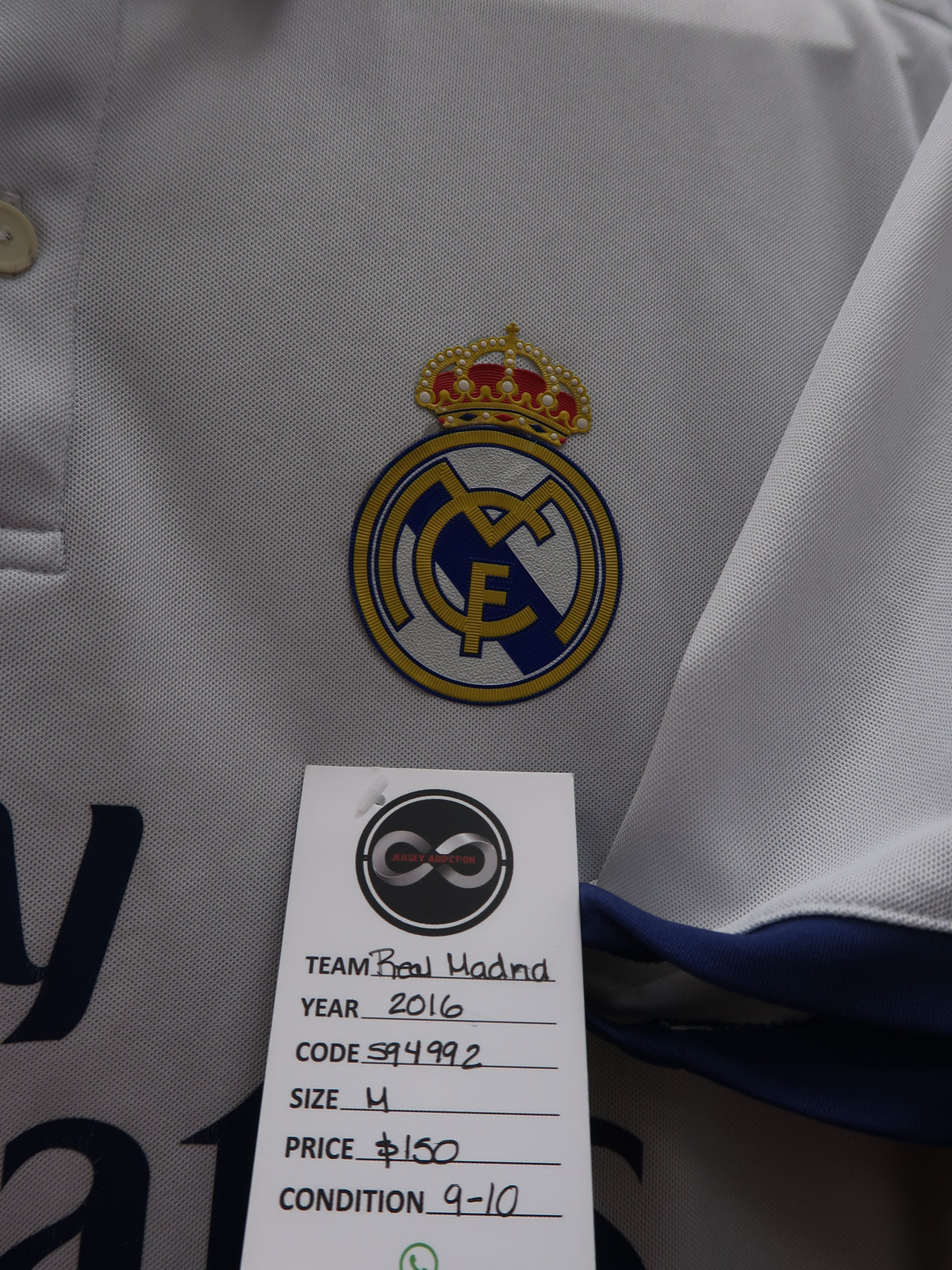 2016 Real Madrid Ronaldo 7 Home Jersey tag