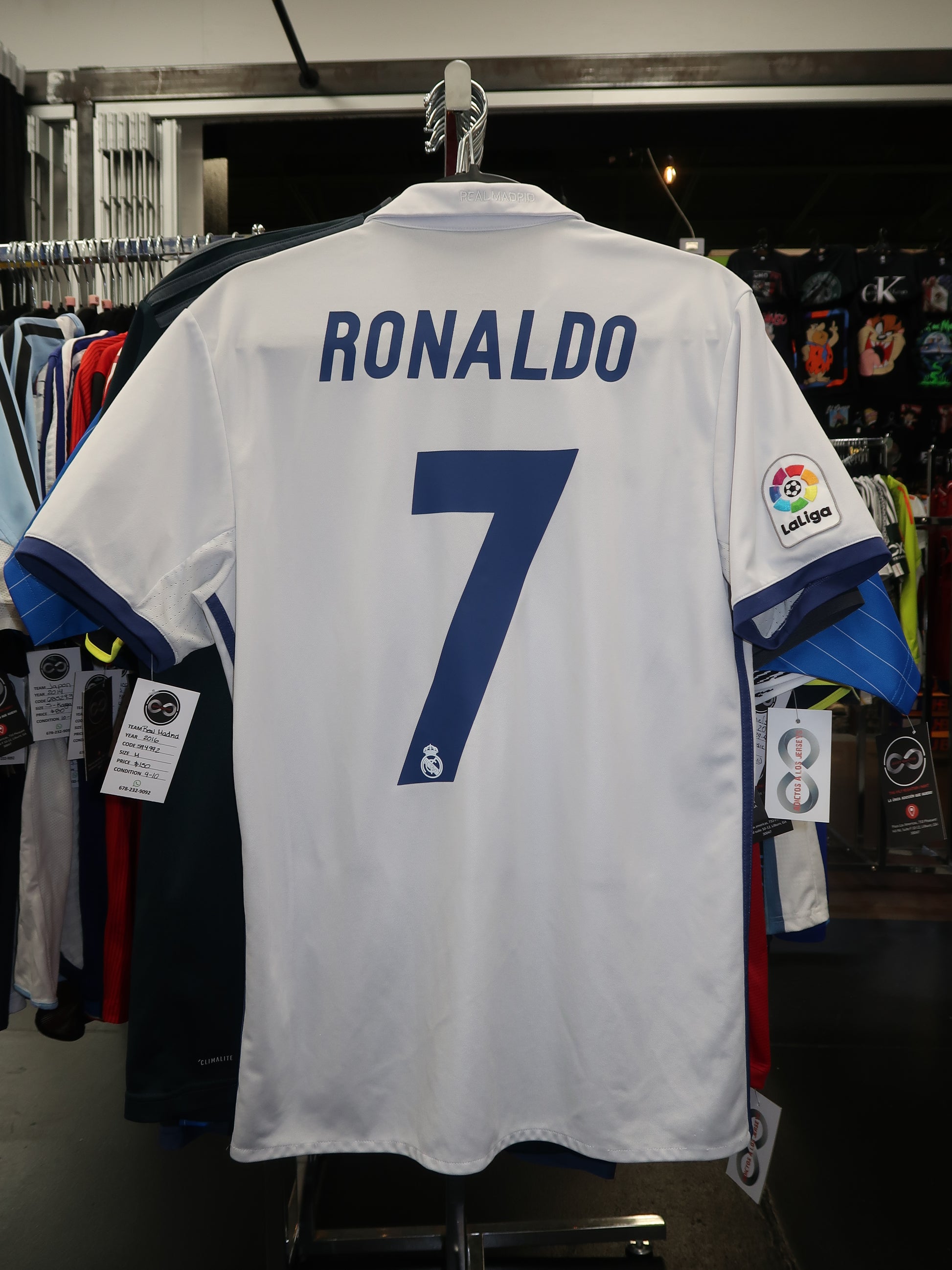 2016 Real Madrid Ronaldo 7 Home Jersey back