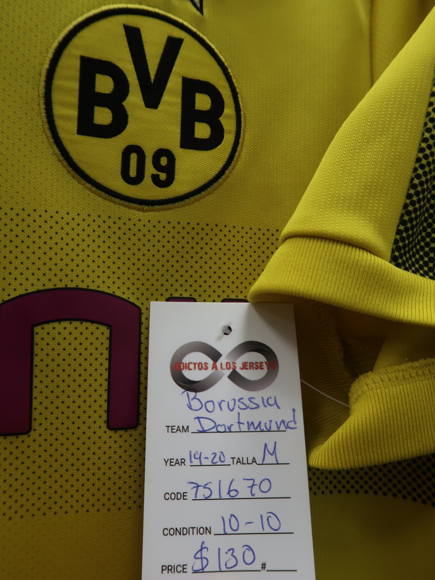 2019-20 Borussia Dortmund Reus 11 Home Jersey tag