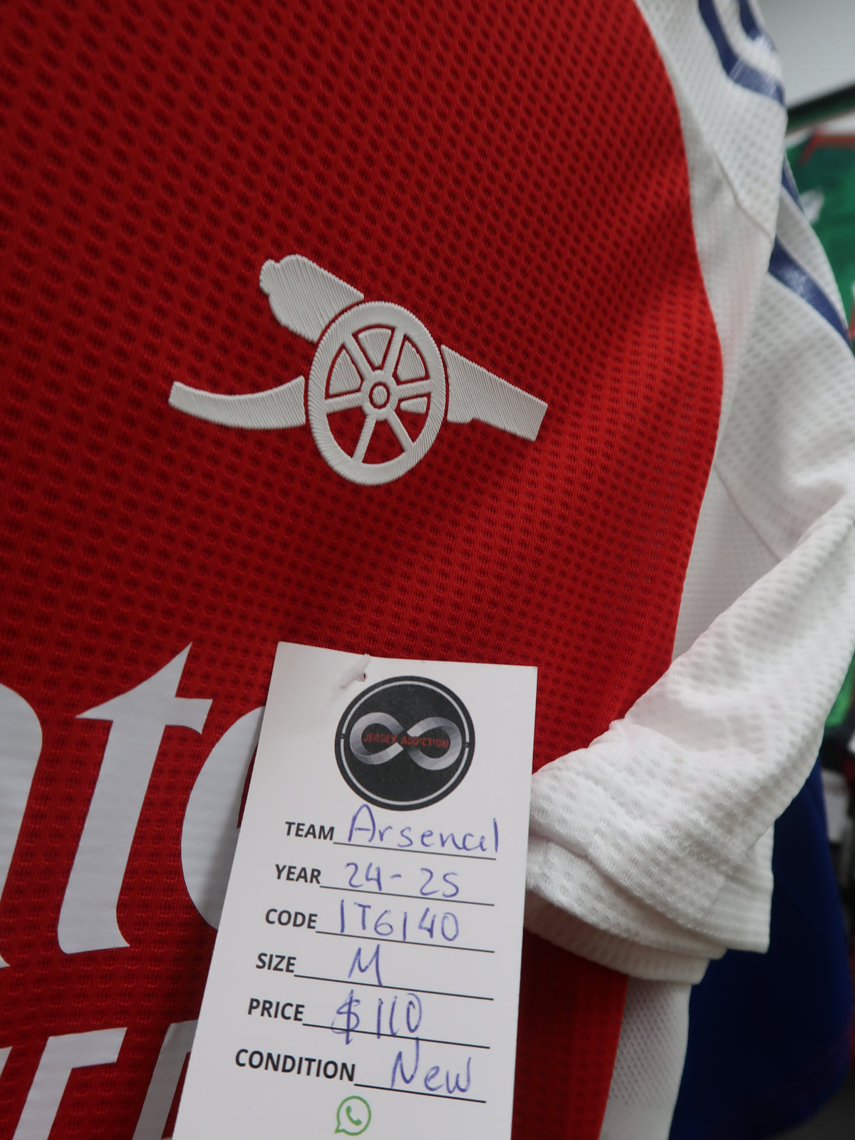 2024-25 Arsenal Home Jersey tag