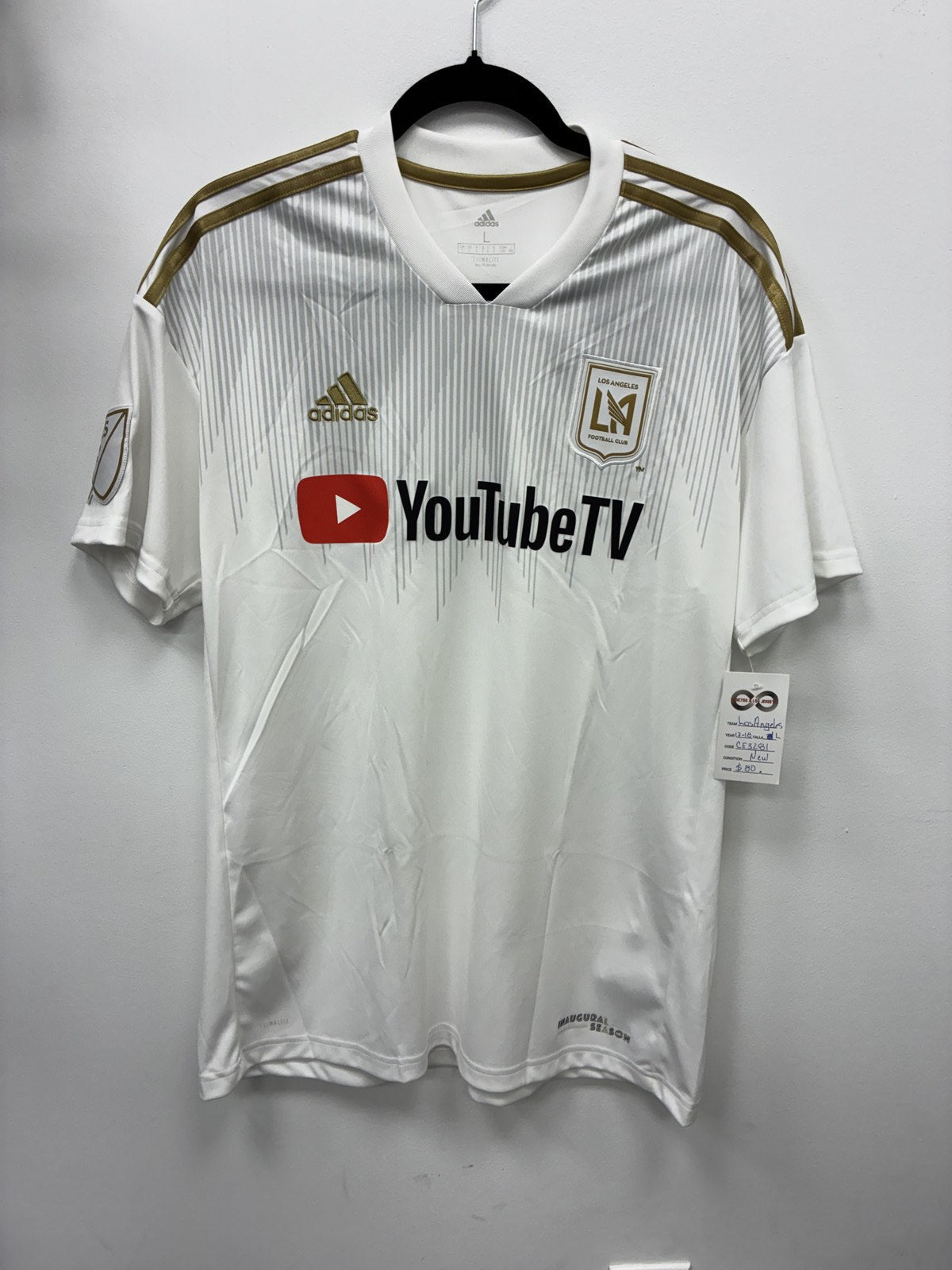 2017-18 LAFC Inaugural Season Away Jersey Large