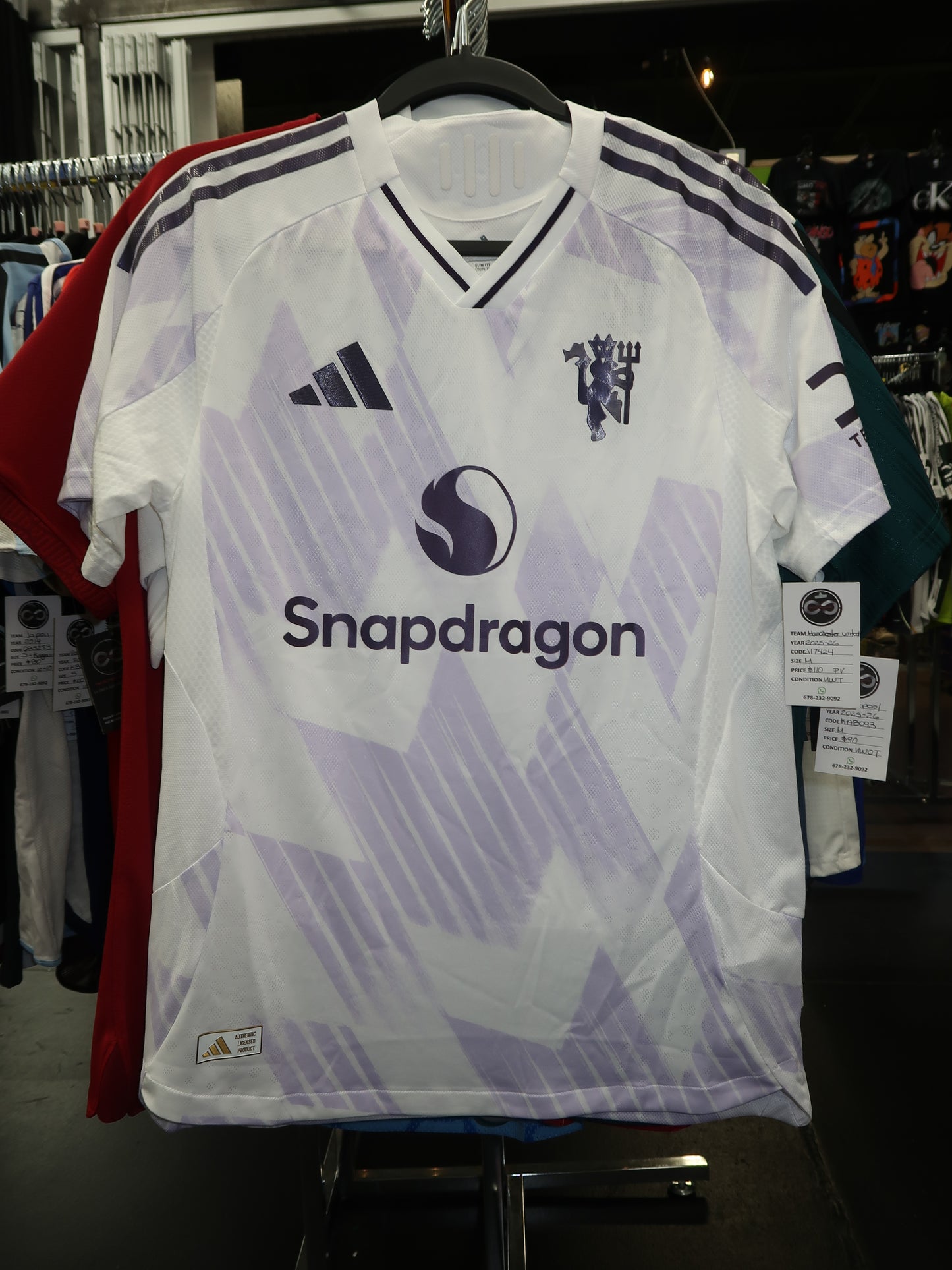 2025-26 Manchester United Away Player Version Jersey
