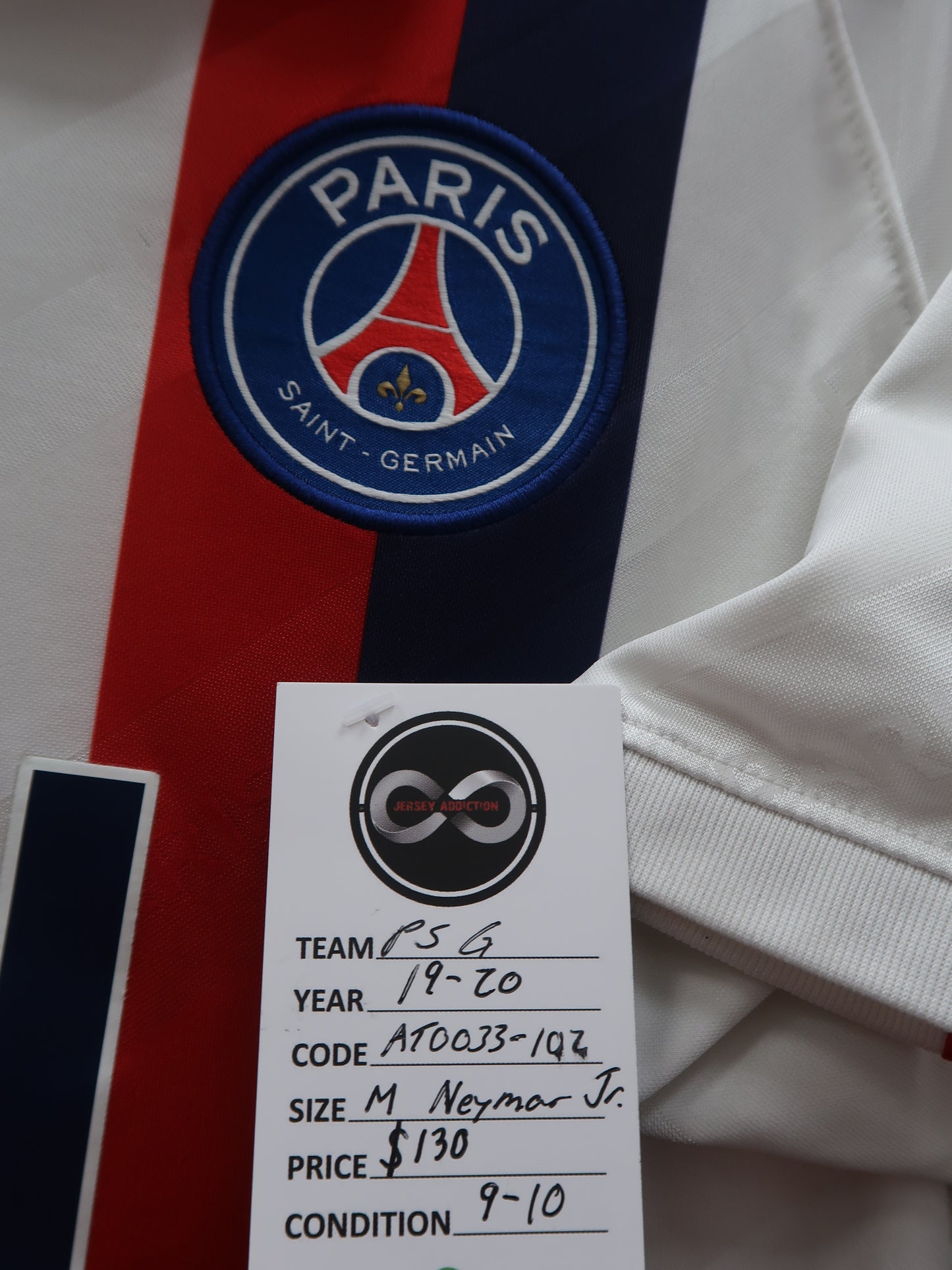 2019-20 Paris Saint-Germain Neymar Jr 10 Away Jersey M 9/10