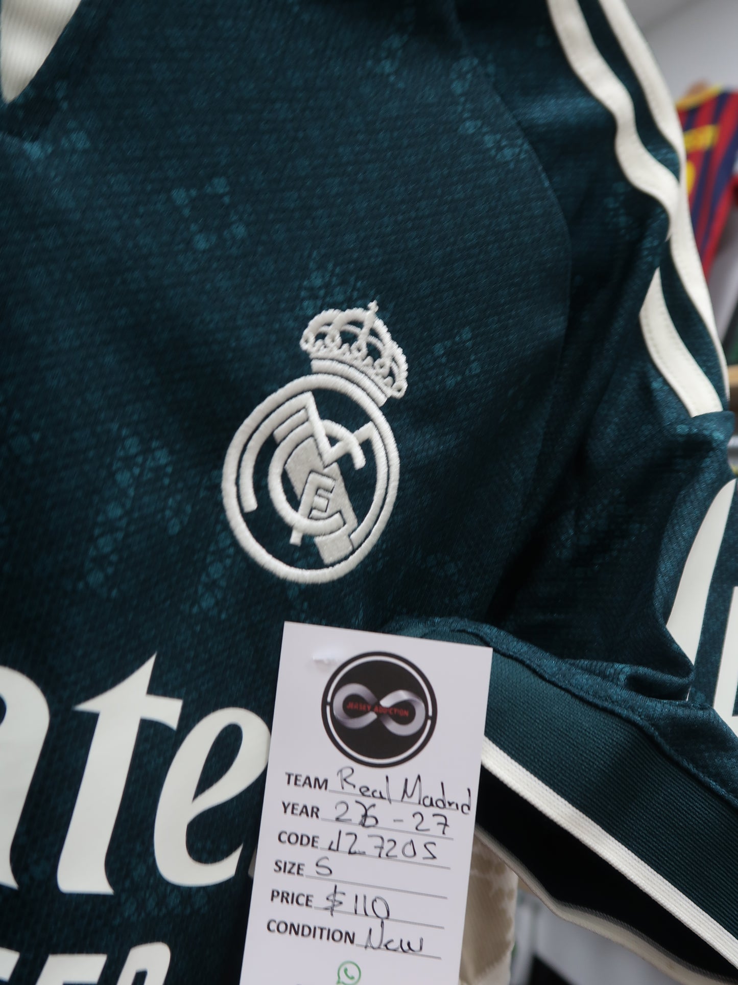 2026-27 Real Madrid Away Jersey S New