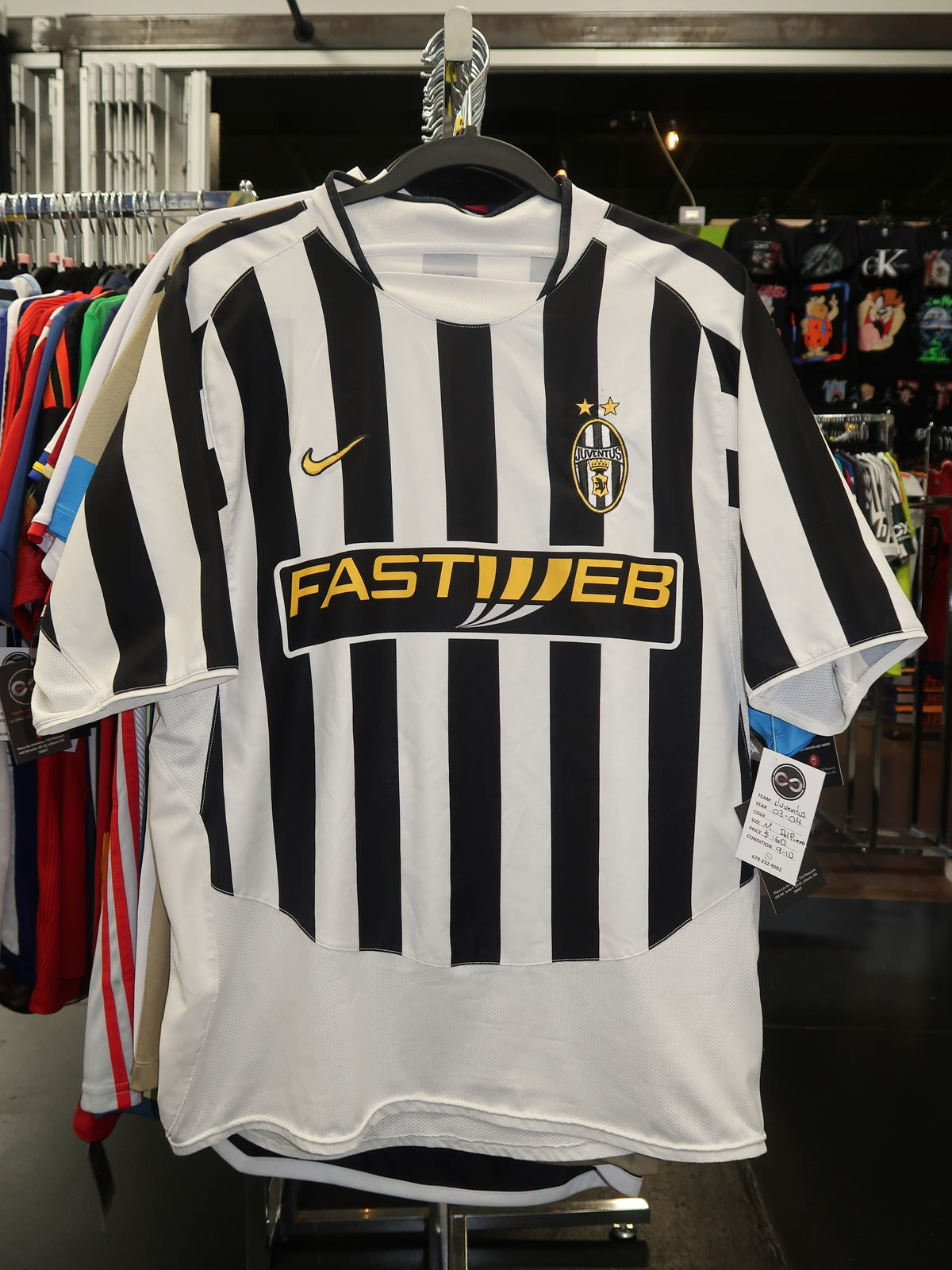 2003-04 Juventus Del Piero 10 Home Jersey M 9/10